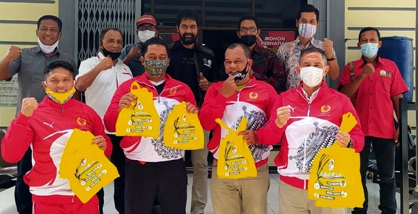 KONI Aceh Serahkan Bantuan Prokes Covid-19