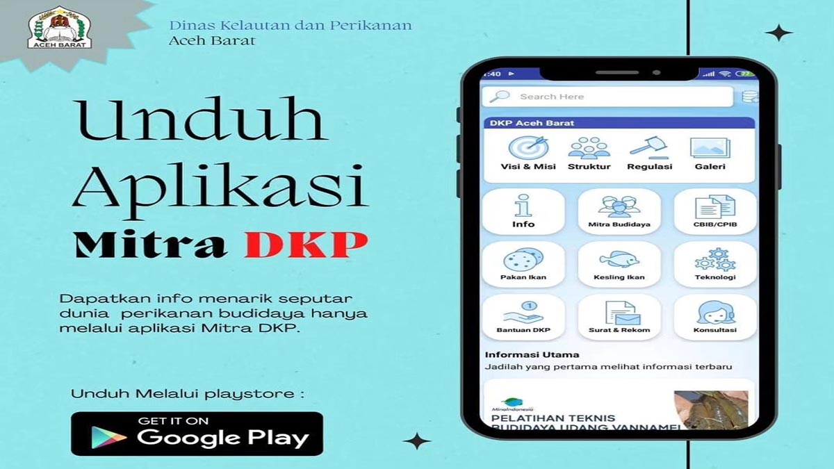 DKP Aceh Barat Gagas Aplikasi “Mitra DKP”