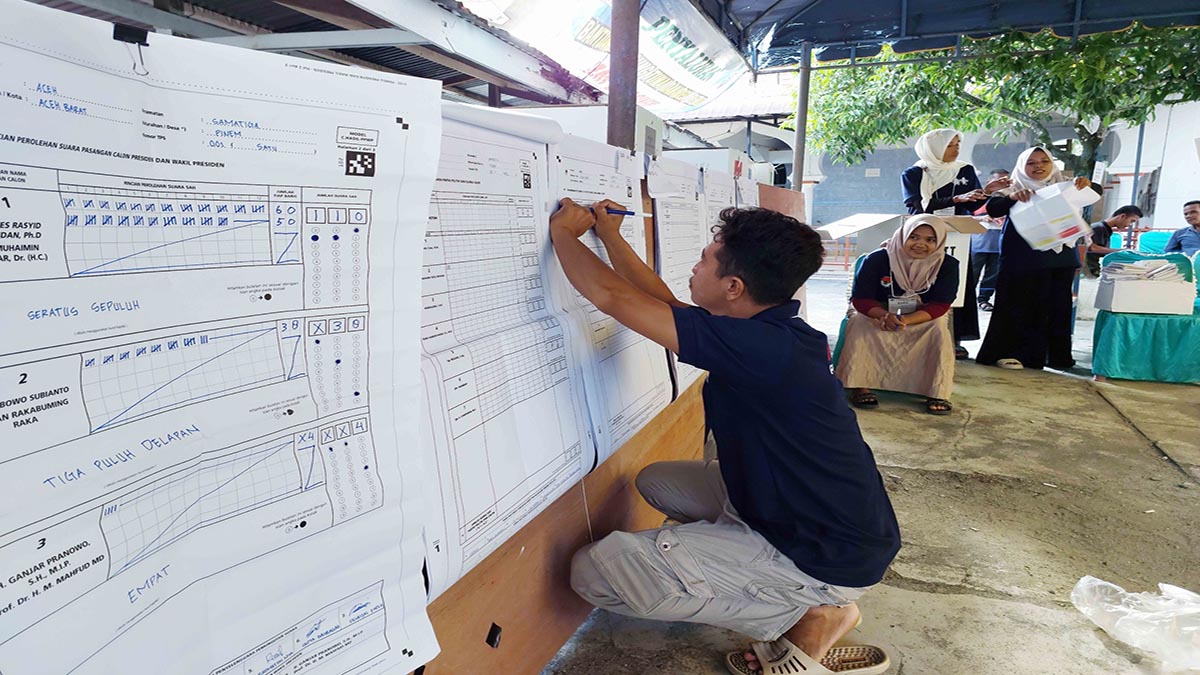 Foto: Perhitungan Suara Pemilu 2024 di Aceh Barat