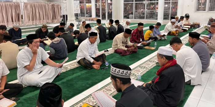 Masjid An-Nur Rundeng Peringati Nuzulul Quran dengan Khataman Alquran, Jumat 6 Maret 2026. (BASAJAN.NET - ISTIMEWA)